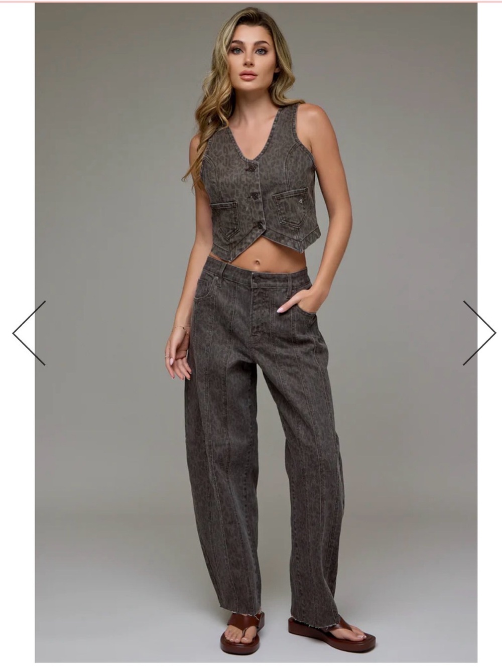 Hidden Cheetah High Rise Barrel Jeans